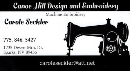 Canoe Hill Design and Embroidery